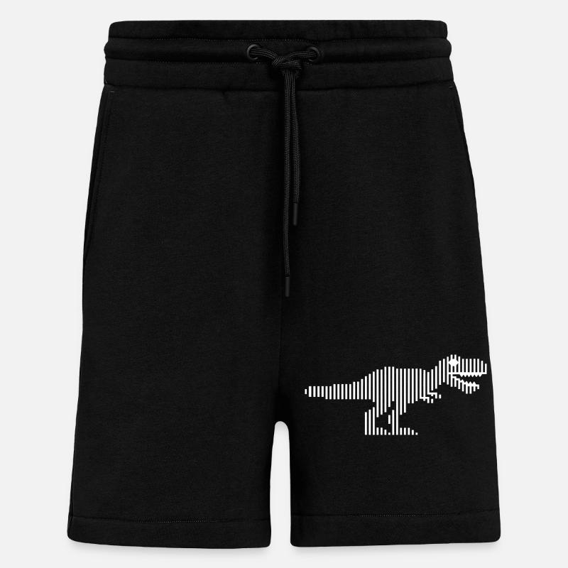 Dinosaurier Dinosaurier Dinosaurier T-Rex - Shorts - made by SPREAD - SOLID BLACK