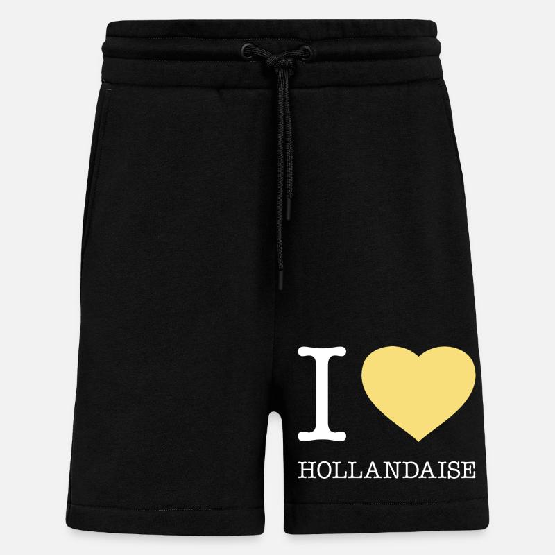 J’ADORE LA HOLLANDAISE - Short bio décontracté fabriqué en UE - SOLID BLACK