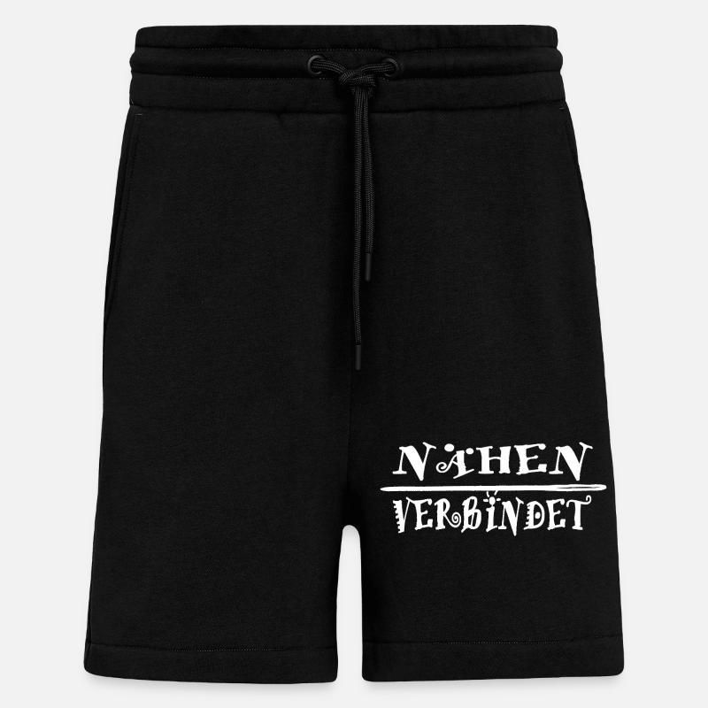 Sewing connects gift idea - Shorts - made by SPREAD - SOLID BLACK