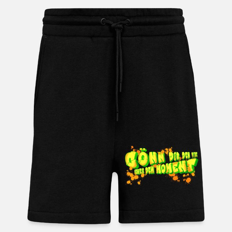 Neon Graffiti Schriftzug Kunst - Shorts - made by SPREAD - SOLID BLACK