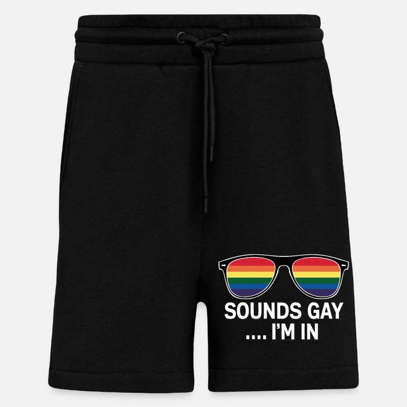 Fun Pride Statement - Shorts - made by SPREAD - SOLID BLACK