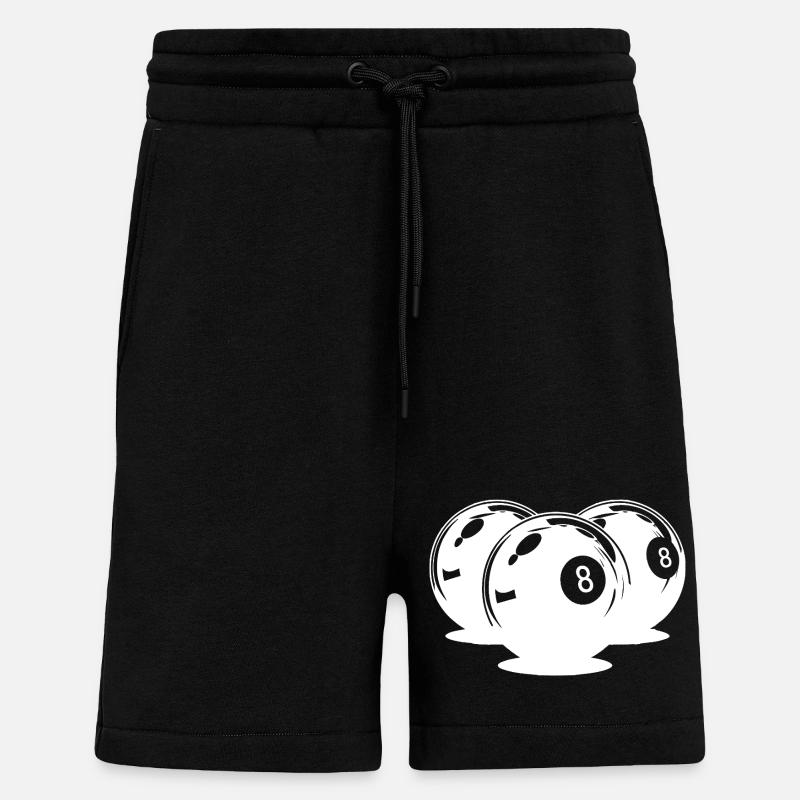 Billardkugeln Zeichnung - Shorts - made by SPREAD - SOLID BLACK