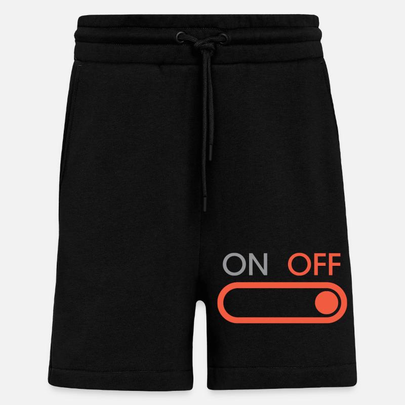 off button - Gaming und Streaming - Shorts - made by SPREAD - SOLID BLACK