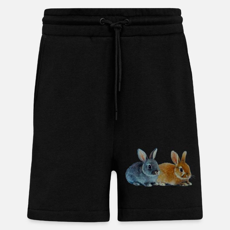 Hasen - Ostern - Shorts - made by SPREAD - SOLID BLACK