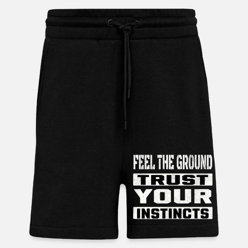 trust your instincts - Shorts - made by SPREAD - SOLID BLACK