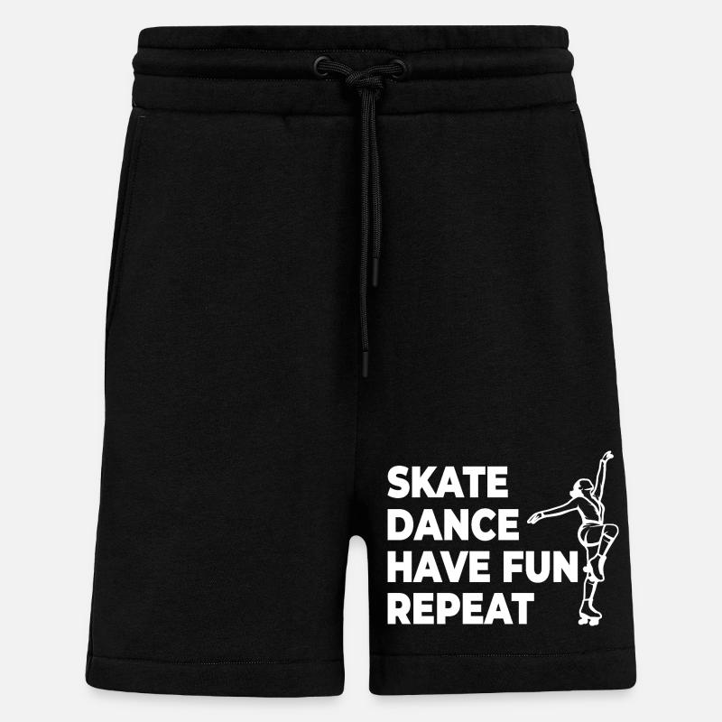 Skate Dance Have Fun Repeat - Shorts - made by SPREAD - SOLID BLACK