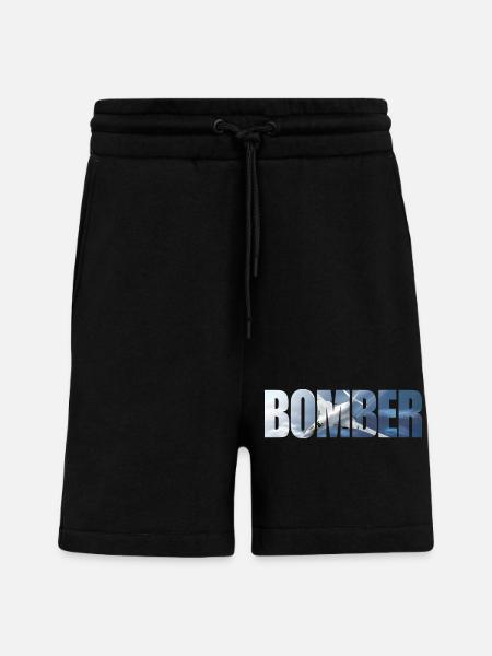 Bomber Tu-160 - Shorts - made by SPREAD - SOLID BLACK