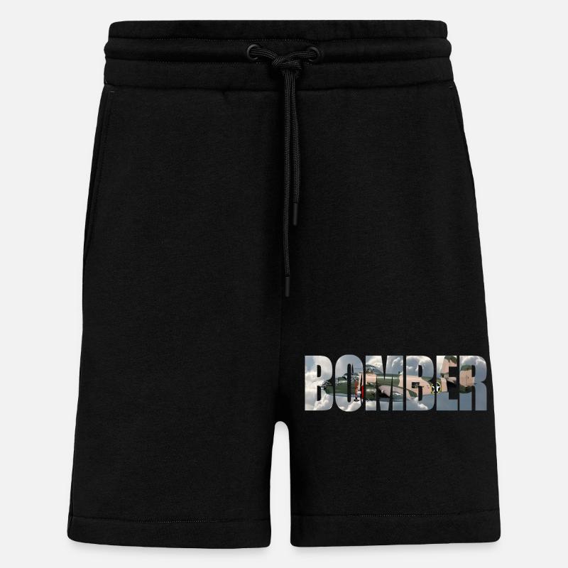 Bomber B-25 Mitchell - Shorts - made by SPREAD - SOLID BLACK