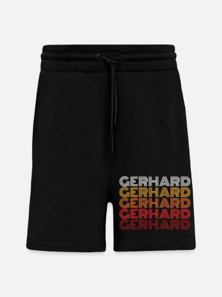 Gerhard - Short bio décontracté fabriqué en UE - SOLID BLACK