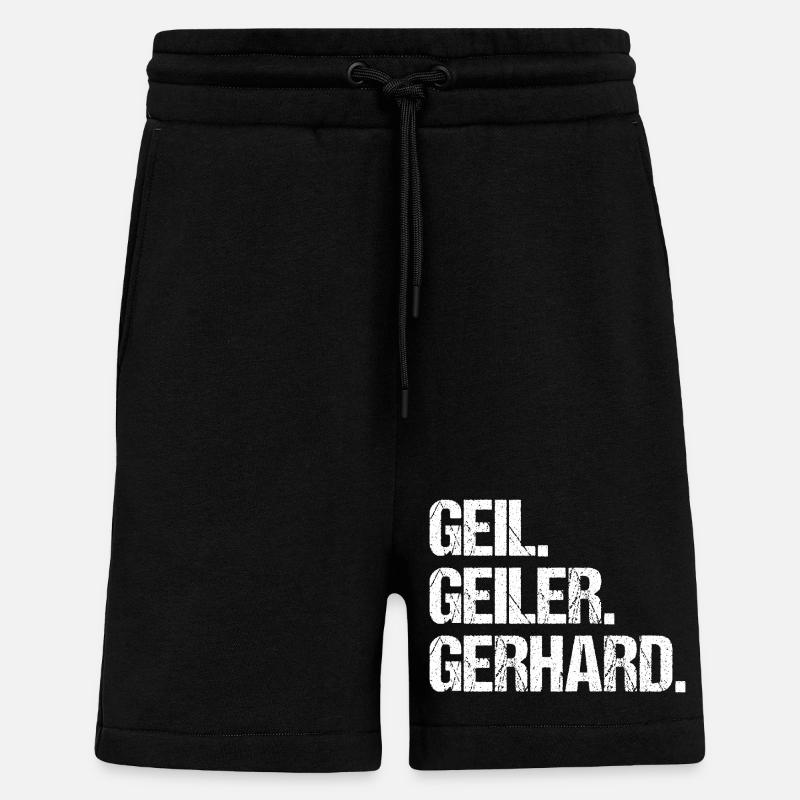 Gerhard - Short bio décontracté fabriqué en UE - SOLID BLACK