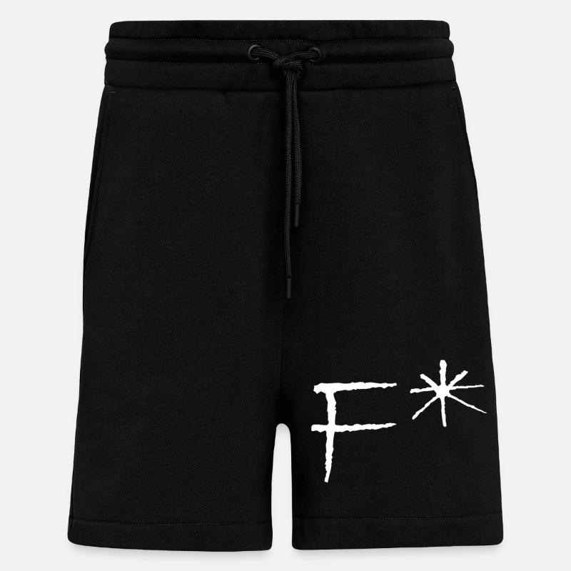 Fuck* - Short bio décontracté fabriqué en UE - SOLID BLACK