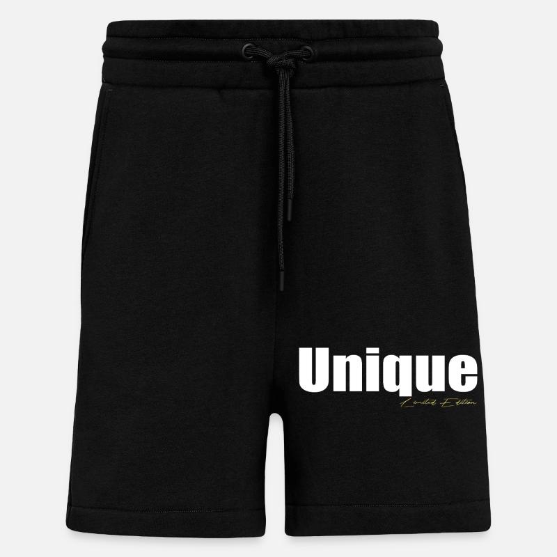 Unique - Short bio décontracté fabriqué en UE - SOLID BLACK