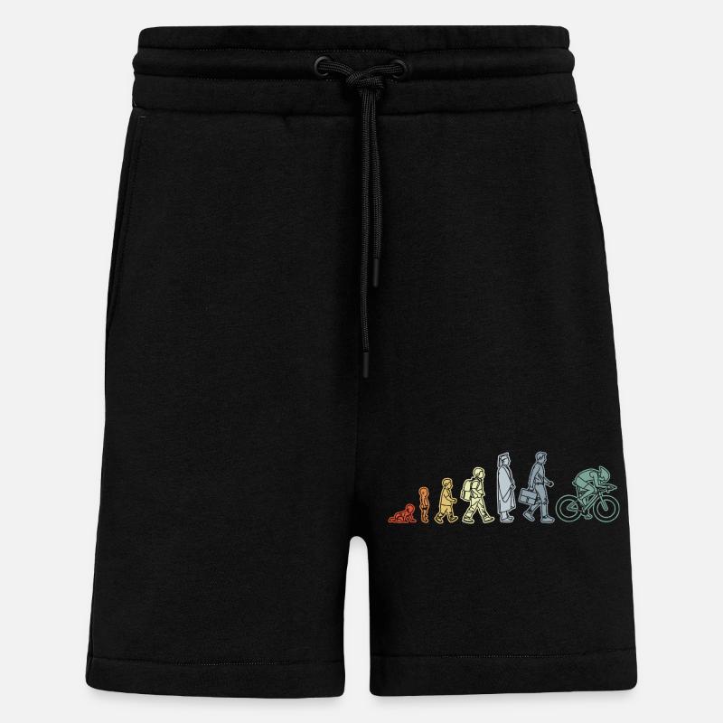 Radfahrer Evolution - Shorts - made by SPREAD - SOLID BLACK