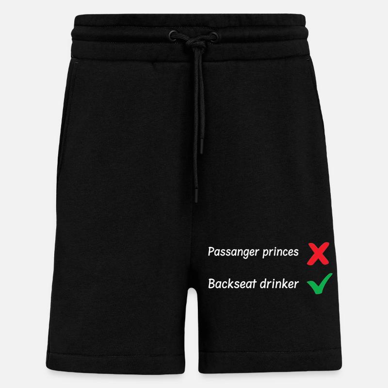 Backseat Drinker - Shorts - made by SPREAD - SOLID BLACK
