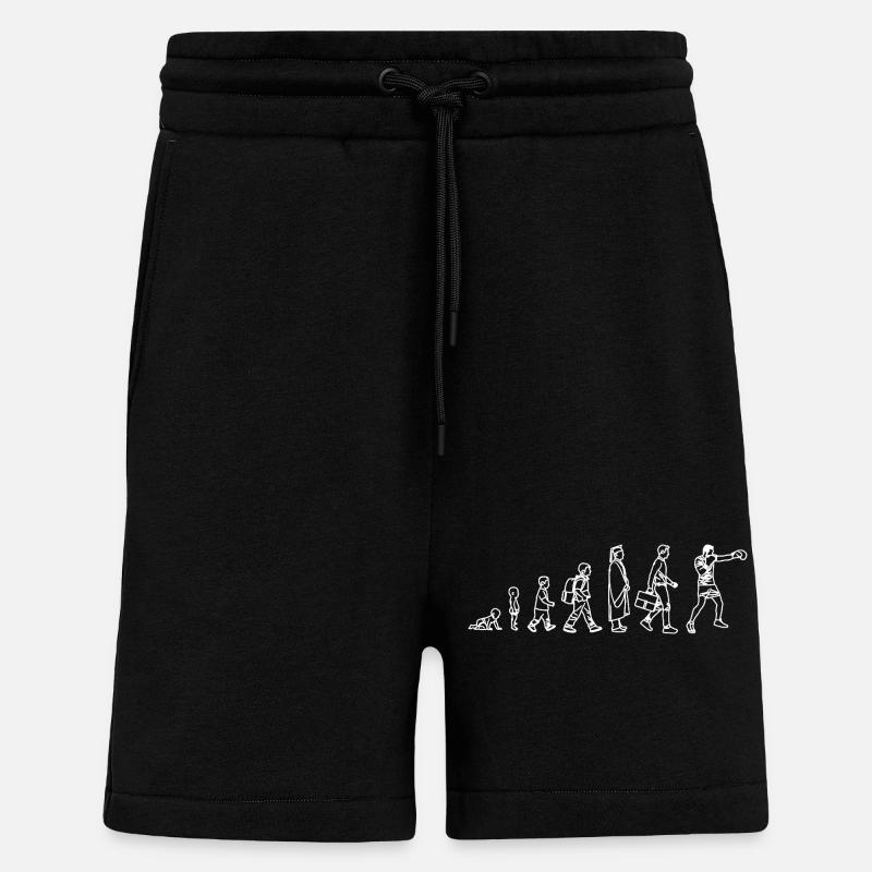 Évolution du Boxer - Short bio décontracté fabriqué en UE - SOLID BLACK