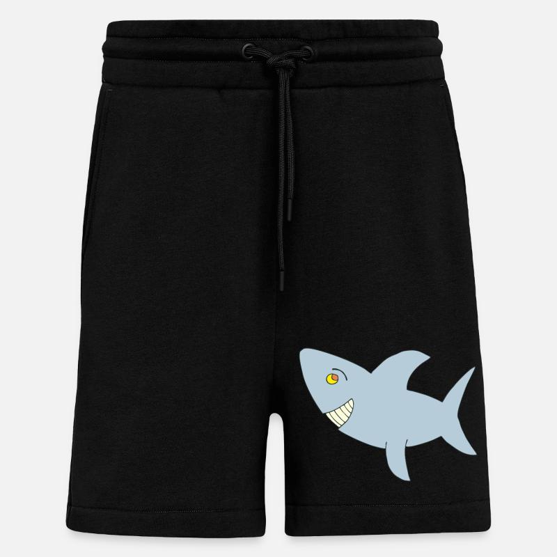 Requin Big One - Short bio décontracté fabriqué en UE - SOLID BLACK