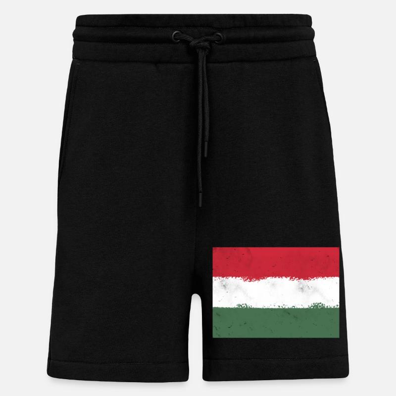 Flagge von Ungarn - Shorts - made by SPREAD - SOLID BLACK