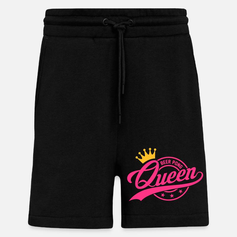 Beer Pong Queen 3 - Shorts - made by SPREAD - SOLID BLACK