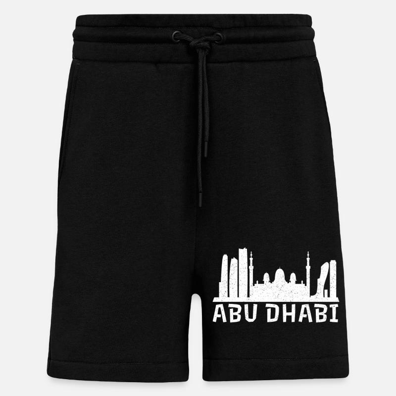 Abu Dhabi Skyline Vibes - Shorts - made by SPREAD - SOLID BLACK