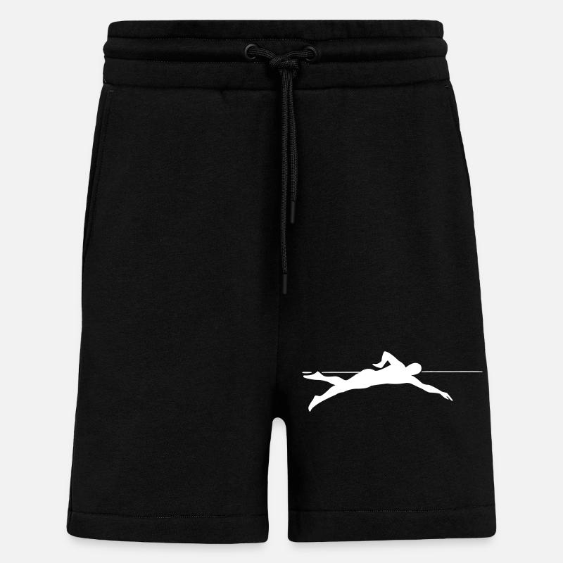 Dynamischer Sprinter Liniengrafik - Shorts - made by SPREAD - SOLID BLACK