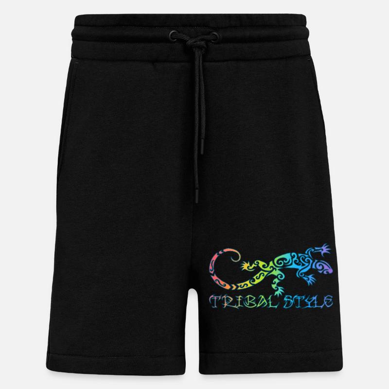 Polynesische Regenbogen-Eidechse - Shorts - made by SPREAD - SOLID BLACK