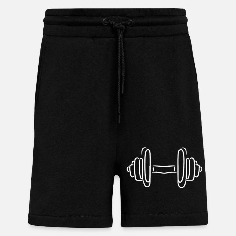 Hantel Zeichnung - Shorts - made by SPREAD - SOLID BLACK