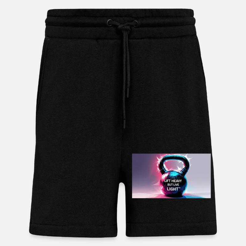 Kettelball mit Motivationsspruch - Shorts - made by SPREAD - SOLID BLACK
