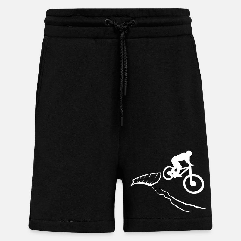 Maillot de cyclisme VTT VTT - Short bio décontracté fabriqué en UE - SOLID BLACK