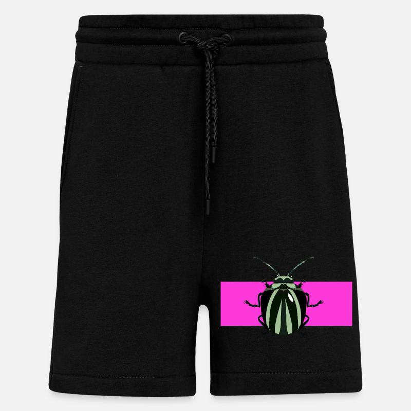 Abstract bug desgin - Shorts - made by SPREAD - SOLID BLACK