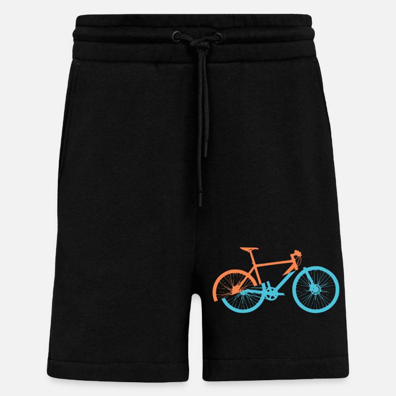 Conception dynamique du vélo - Short bio décontracté fabriqué en UE - SOLID BLACK