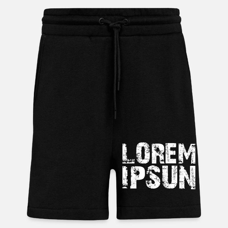 LOREM_IPSUN - Shorts - made by SPREAD - SOLID BLACK