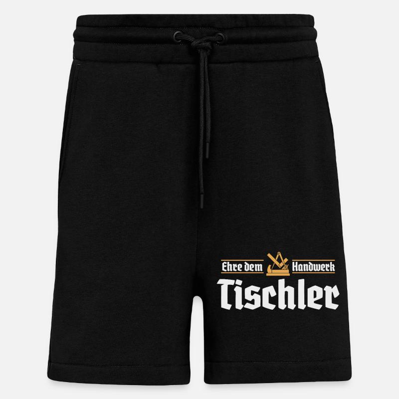 Charpentier Artisanat Guilde Signe Guilde Artisan - Short bio décontracté fabriqué en UE - SOLID BLACK
