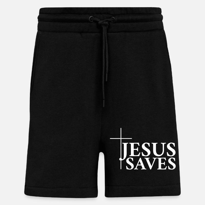 Jesus Rettet - Shorts - made by SPREAD - SOLID BLACK