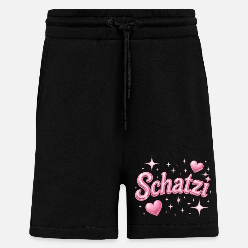 schatzi / Y2K Style - Short bio décontracté fabriqué en UE - SOLID BLACK