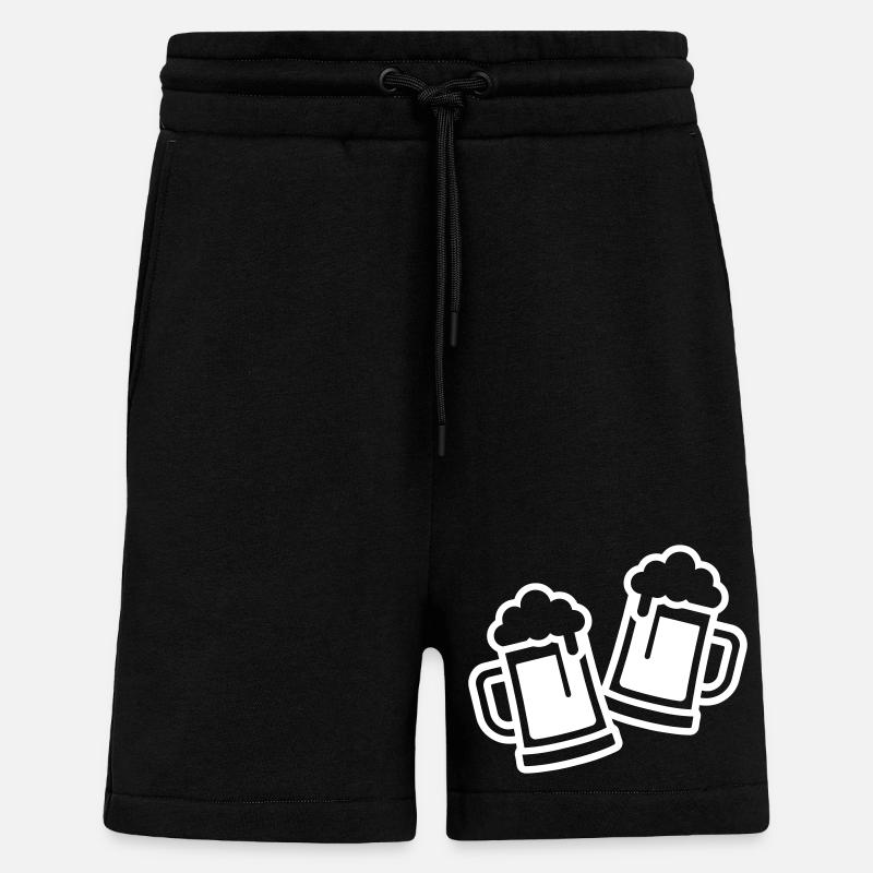 Bierglas Symbol Bier - Shorts - made by SPREAD - SOLID BLACK