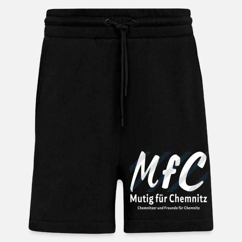 Chemnitz Courageous for Chemnitz - Shorts - made by SPREAD - SOLID BLACK