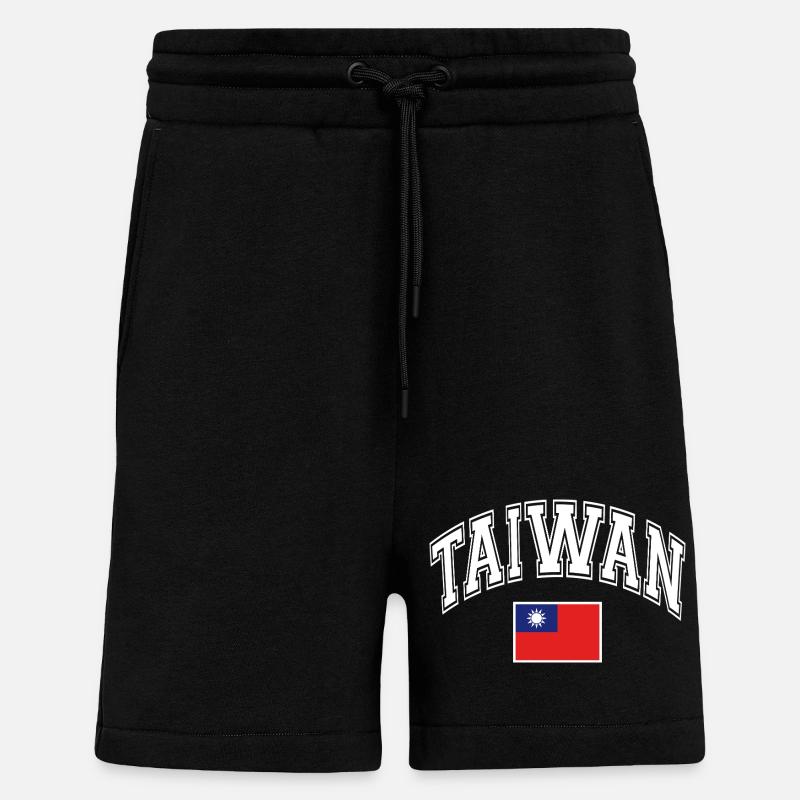 Taiwan Flagge - Shorts - made by SPREAD - SOLID BLACK