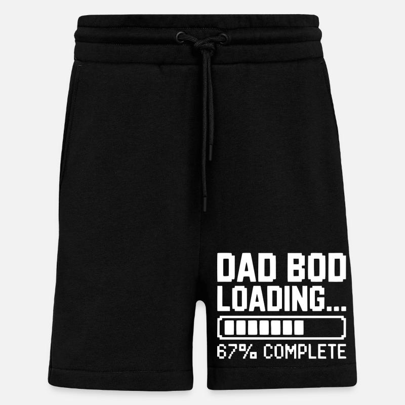 Dad Bod Loading - Shorts - made by SPREAD - SOLID BLACK