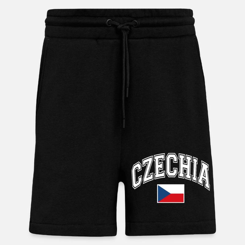 Tschechien Flagge - Shorts - made by SPREAD - SOLID BLACK