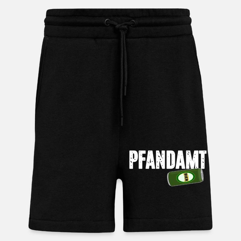 Bureau de prêt sur gage - Short bio décontracté fabriqué en UE - SOLID BLACK