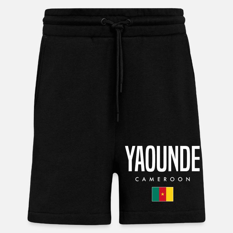 Yaounde Kamerun Kameruner - Shorts - made by SPREAD - SOLID BLACK