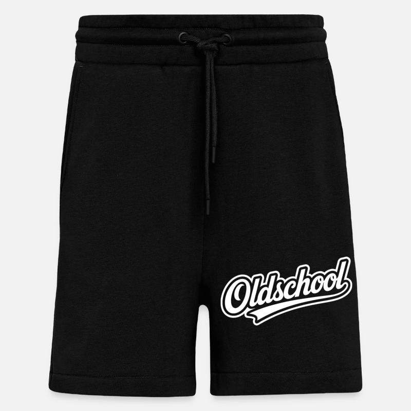 Oldschool Retro Typografie Design - Shorts - made by SPREAD - SOLID BLACK