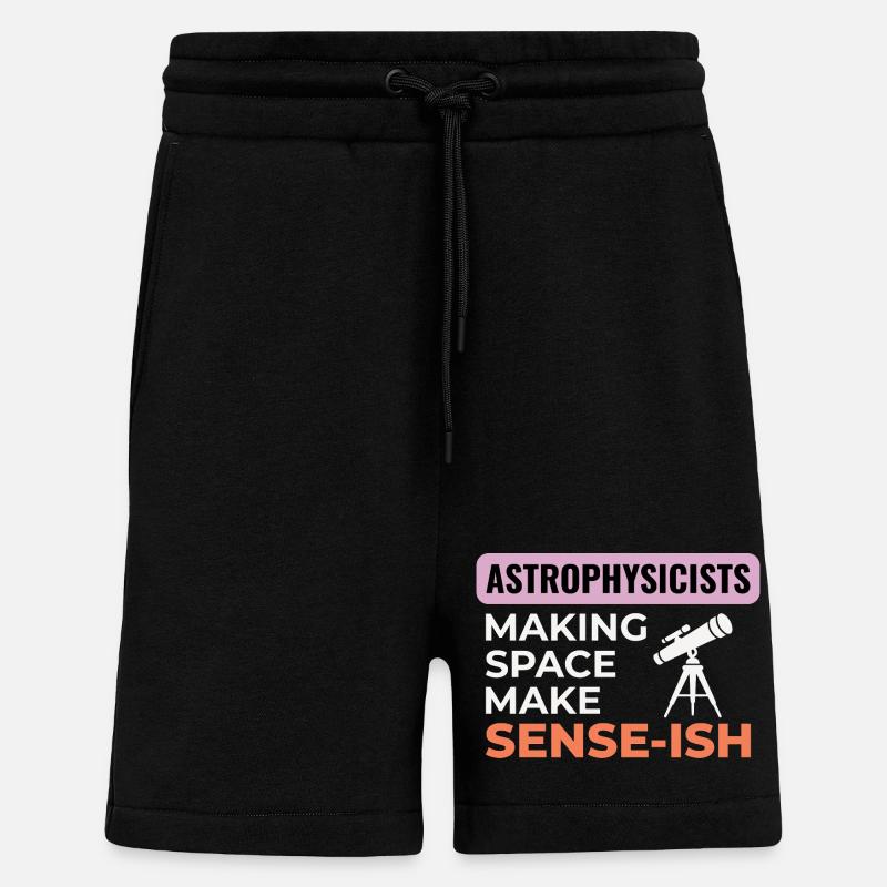 Science de l’espace Humour Design - Short bio décontracté fabriqué en UE - SOLID BLACK