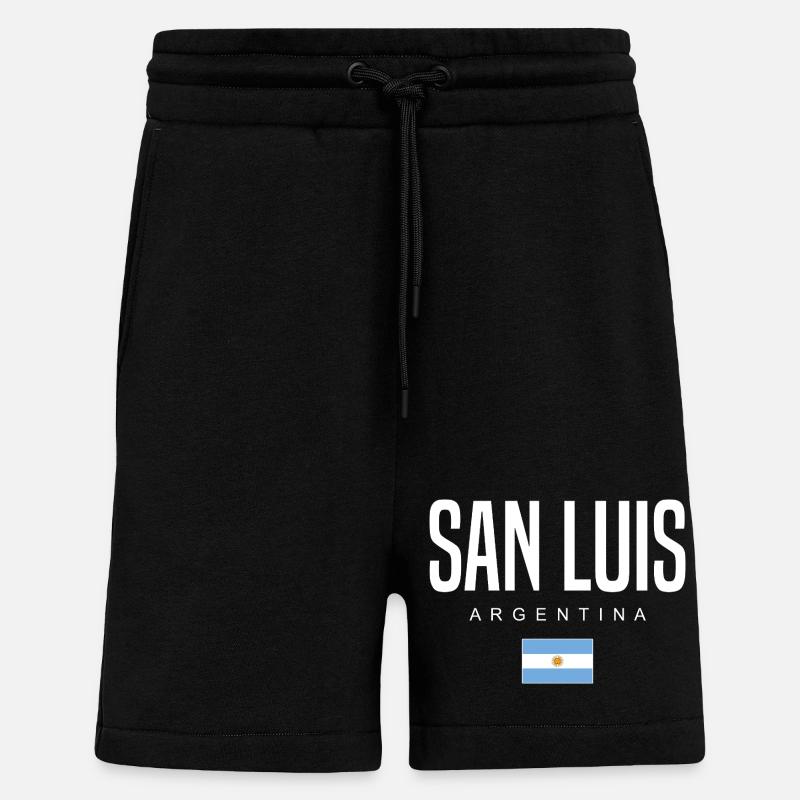 San Luis Argentina Argentinian - Shorts - made by SPREAD - SOLID BLACK