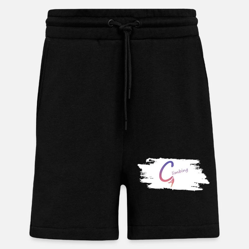 Climbing Logo Gradient - Shorts - made by SPREAD - SOLID BLACK
