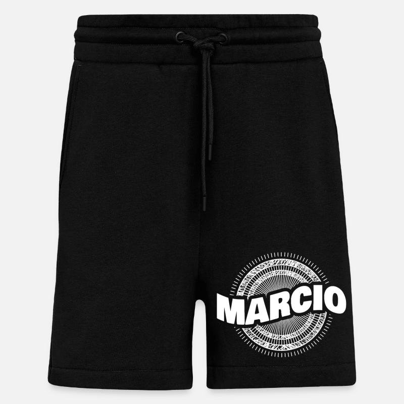 Idée cadeau Marcio - Short bio décontracté fabriqué en UE - SOLID BLACK