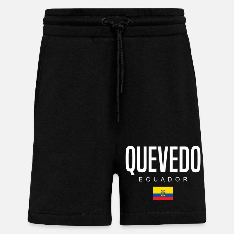 Quevedo Ecuador Ecuadorianer - Shorts - made by SPREAD - SOLID BLACK