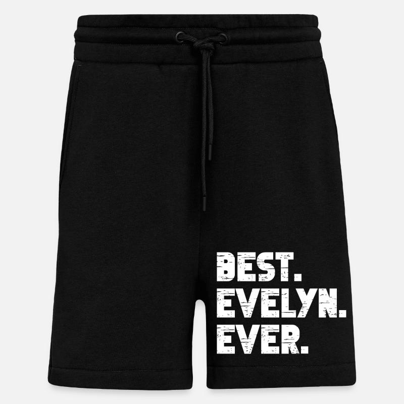 Best Evelyn Ever Gift Saying - Shorts - made by SPREAD - SOLID BLACK
