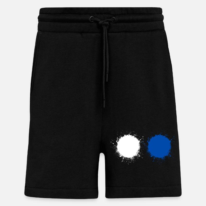 Weiß Blau - Shorts - made by SPREAD - SOLID BLACK