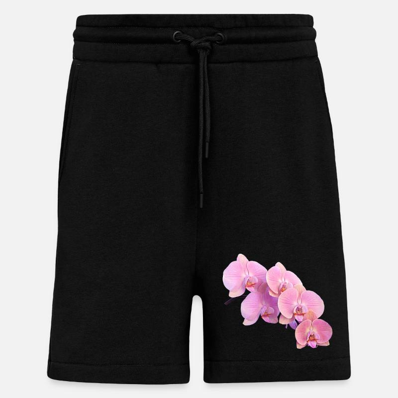 Rosa Orchidee Isolierte Clipart - Shorts - made by SPREAD - SOLID BLACK